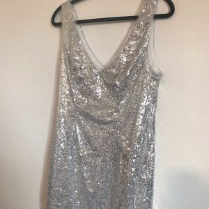 Silver Sequined Dress